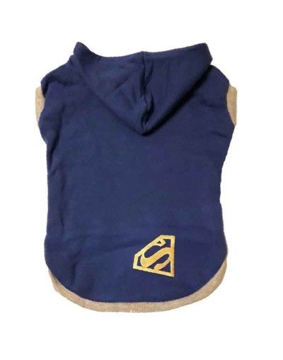 Buso SuperHeroe con Capota Talla L Ref Superman Logo Azul