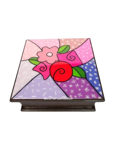Servilletero ramo flores britto