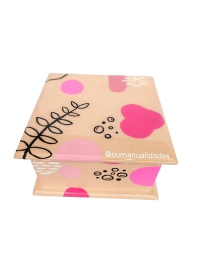 Caja orgánica libre rosa