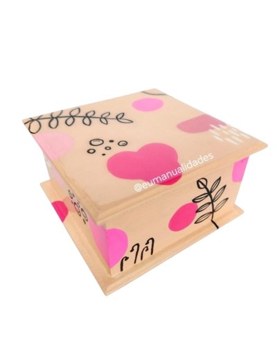 Caja orgánica libre rosa