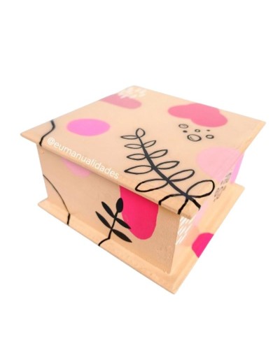 Caja orgánica libre rosa