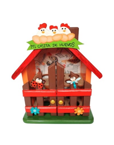Casita de huevos gallinas