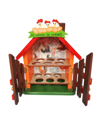 Casita de huevos gallinas