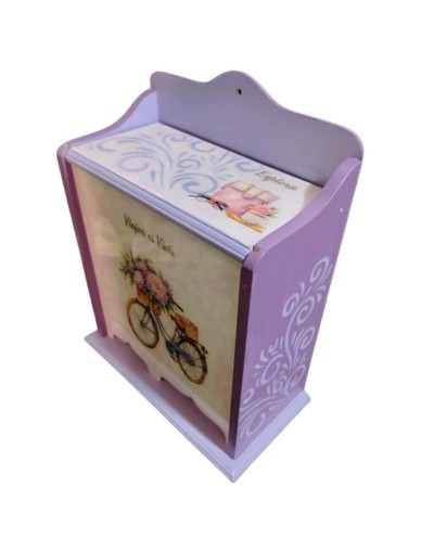 Dispensador bicicleta lila
