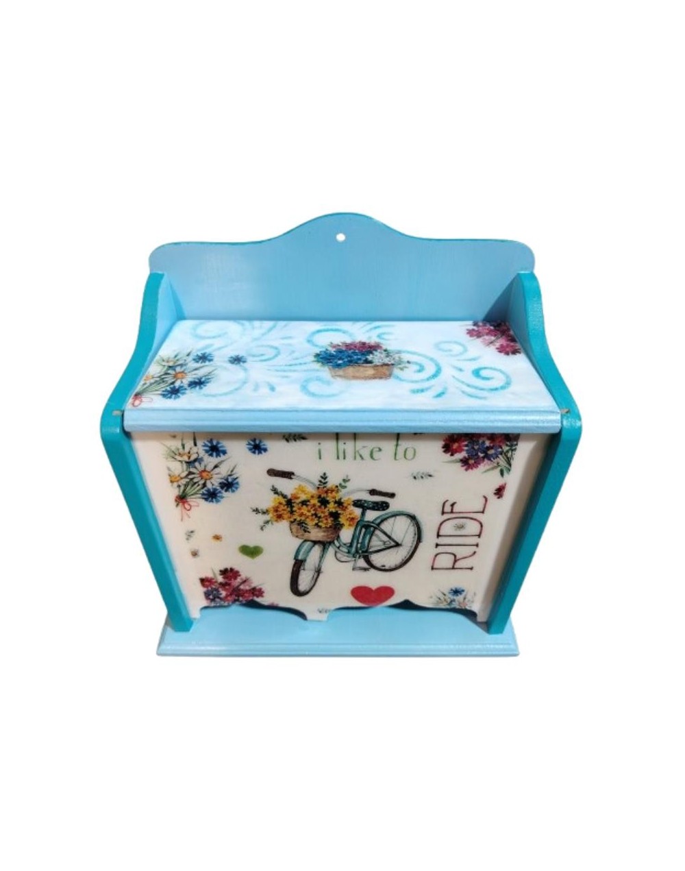 Dispensador bici azul pequeño