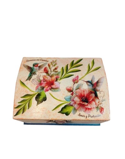 Cofre colibrí coral 
