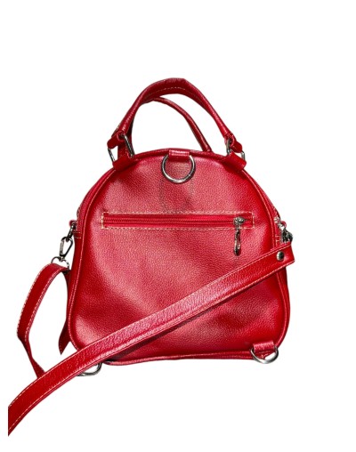 Mini Morral Cuero Rojo