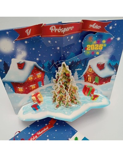 Tarjeta navideña  pop up