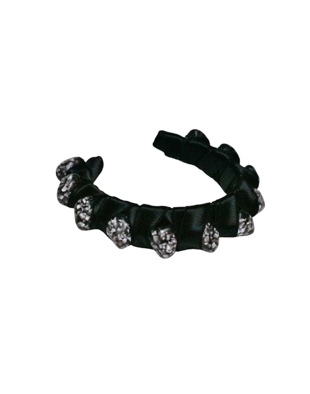 Tiara gruesa de color negro