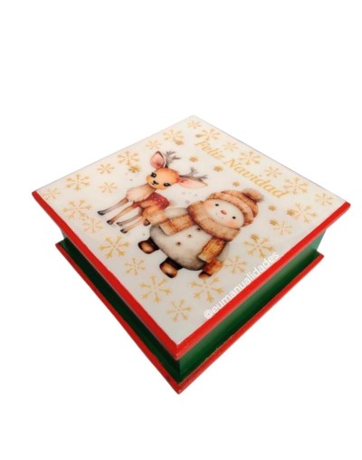 Servilletero amigos navideños