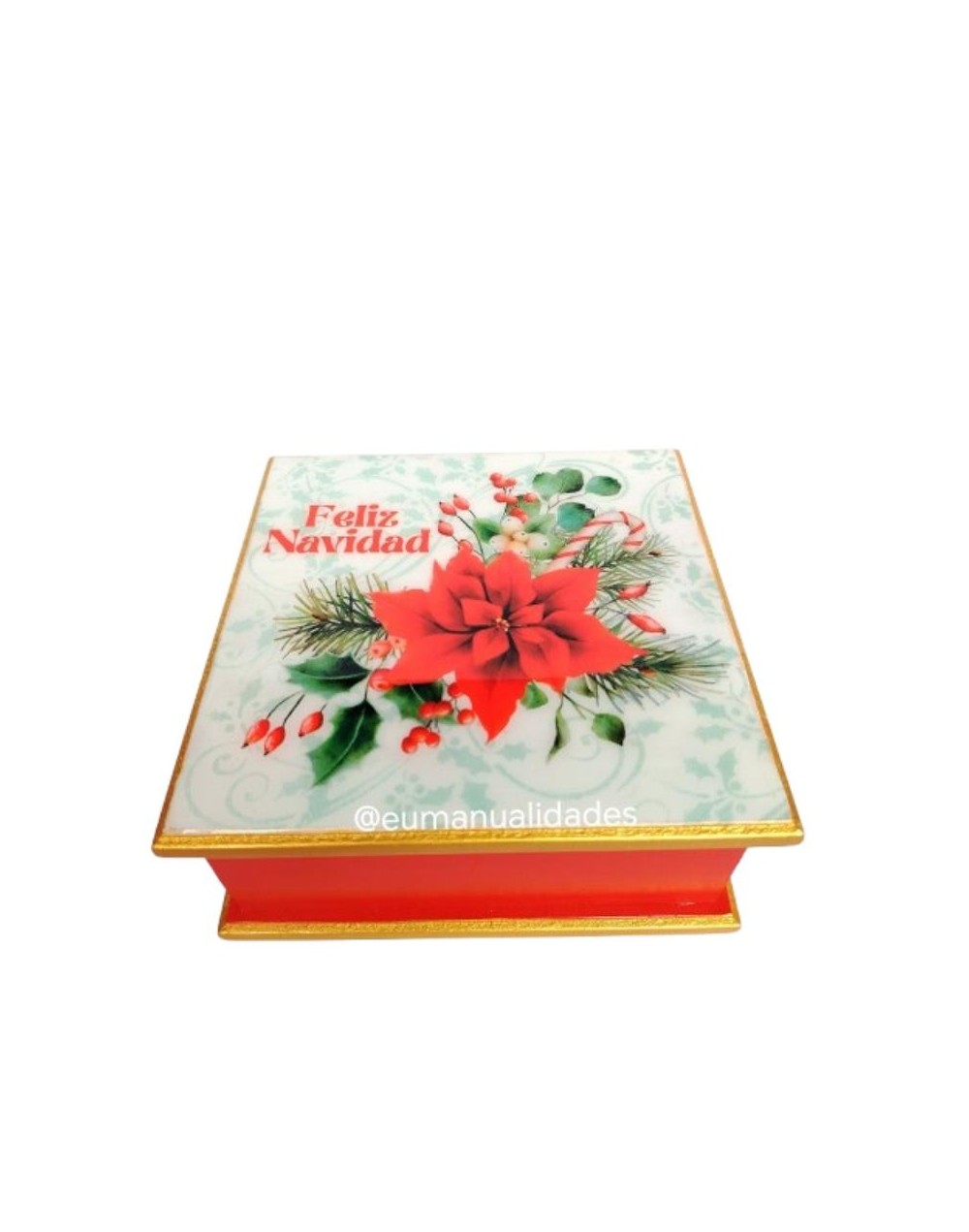 Servilletero flor de pascua
