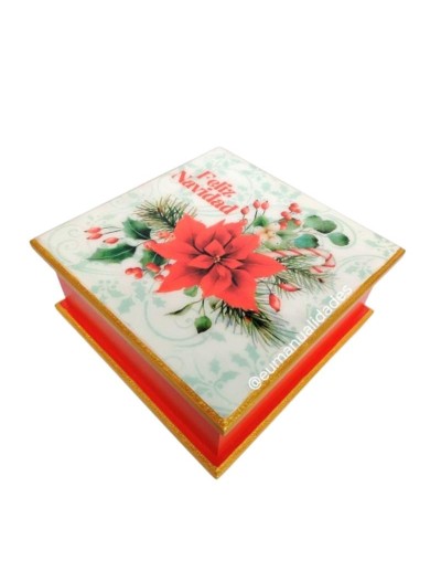 Servilletero flor de pascua