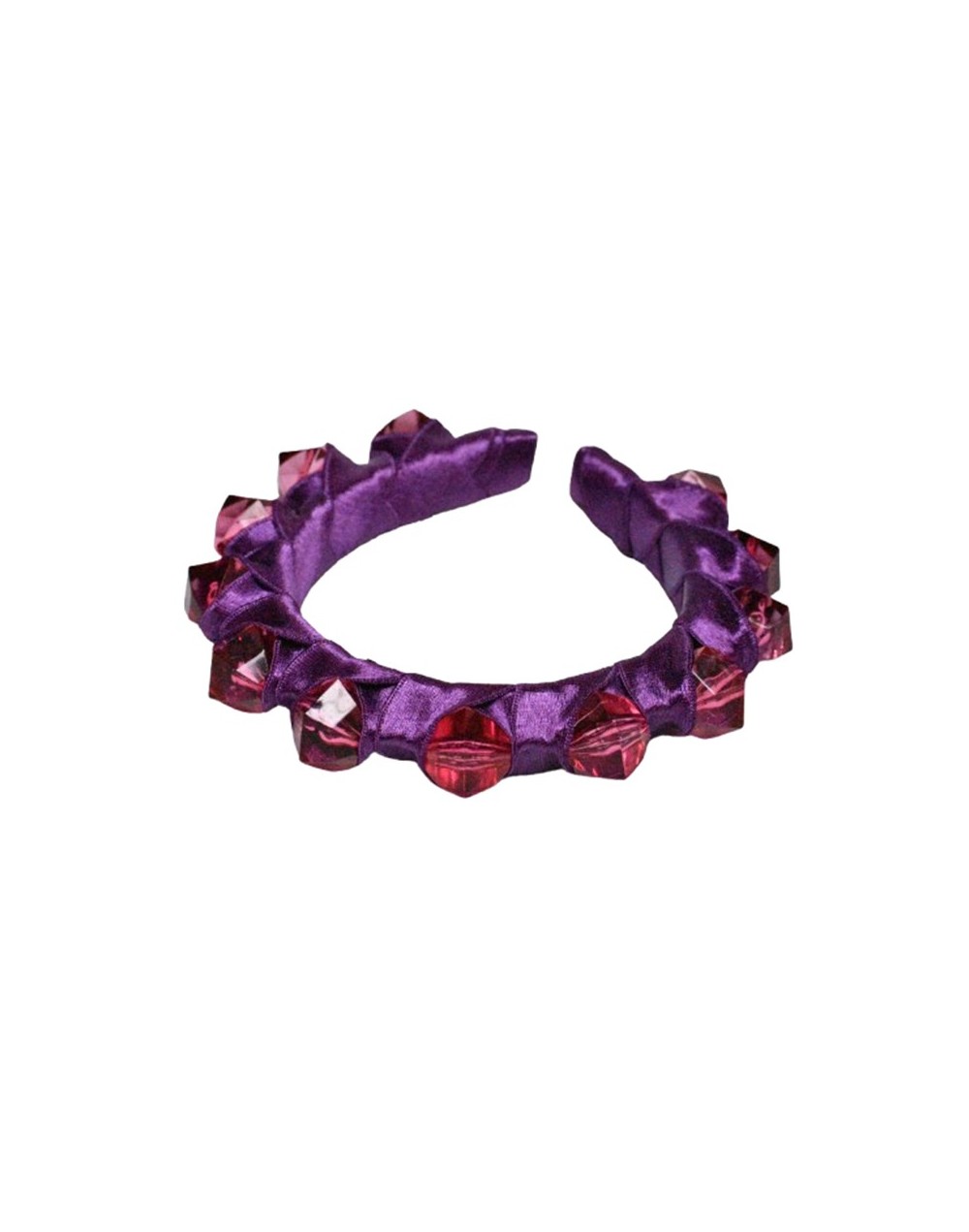 Tiara gruesa de color morado