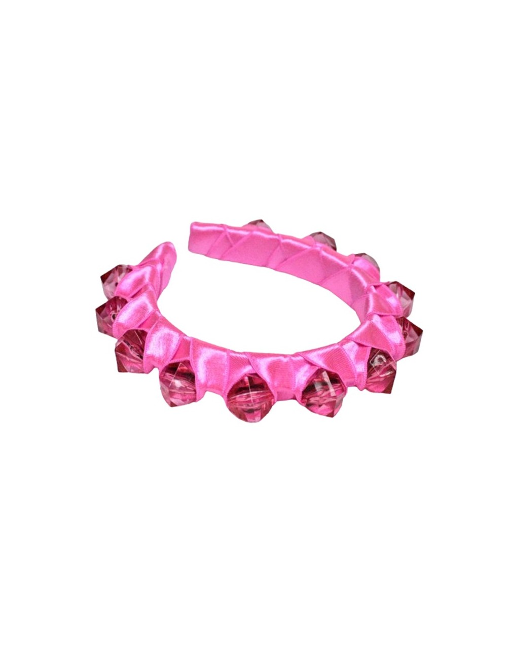 Tiara gruesa color rosado