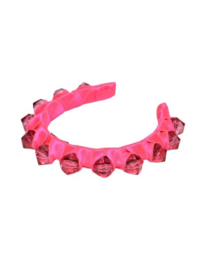 Tiara gruesa color fucsia