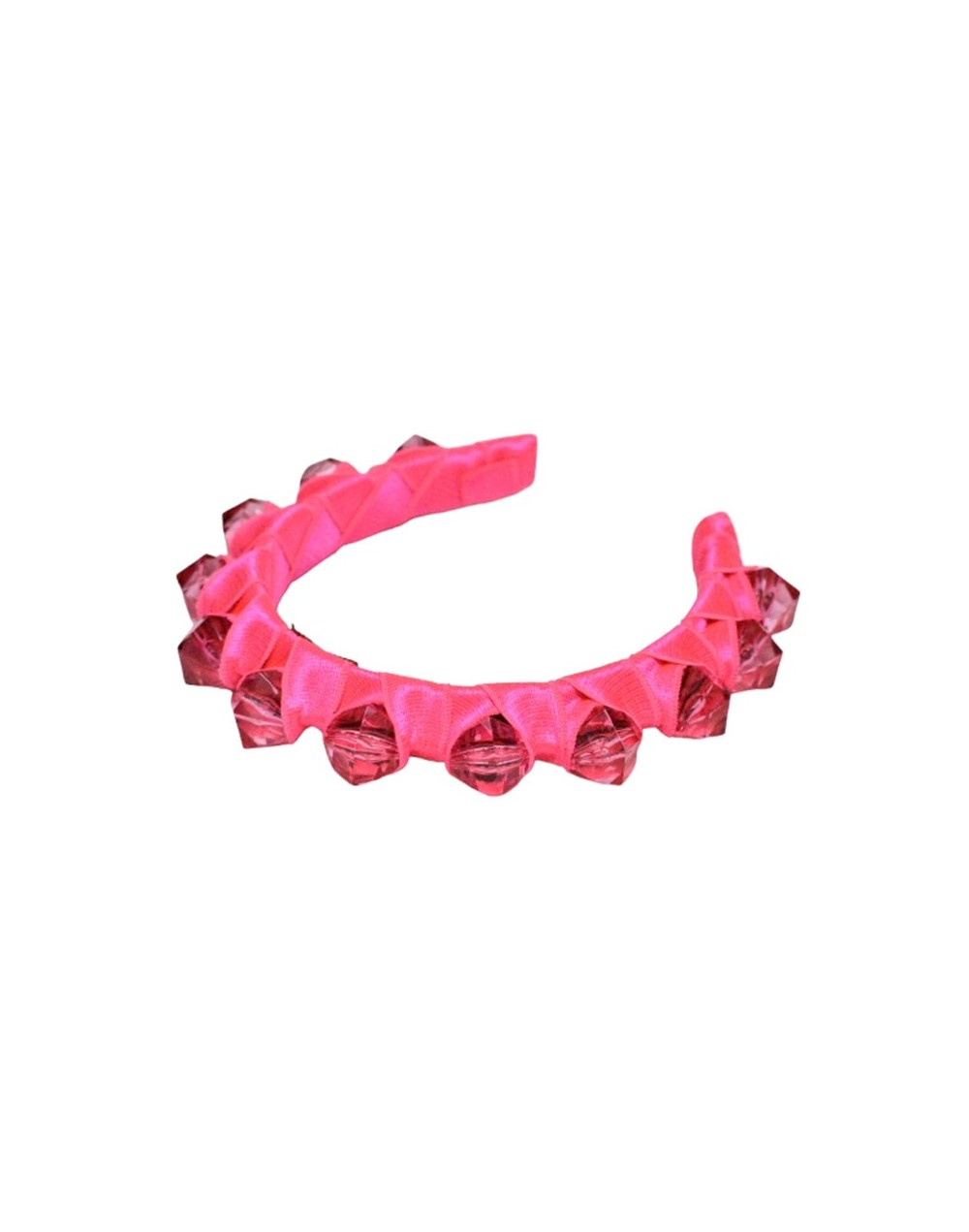 Tiara gruesa color fucsia