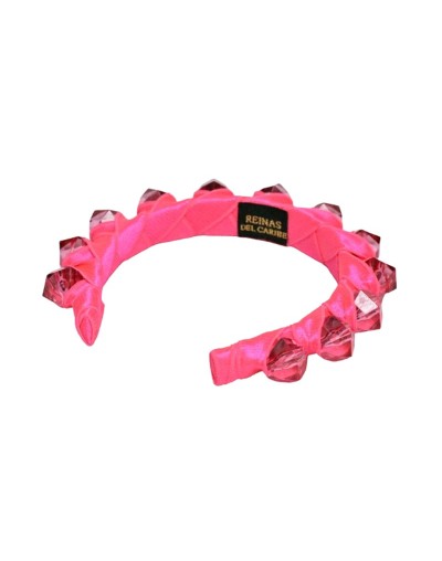 Tiara gruesa color fucsia