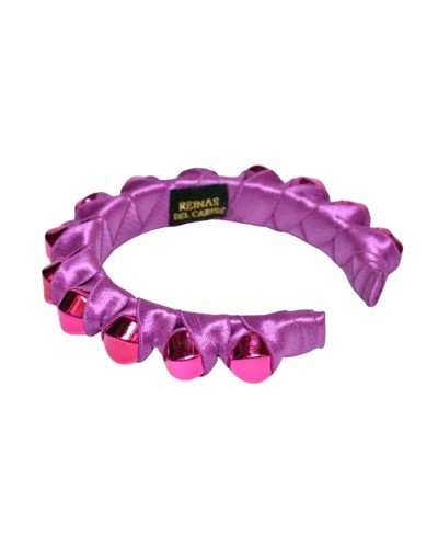 Tiara gruesa de color morado 4