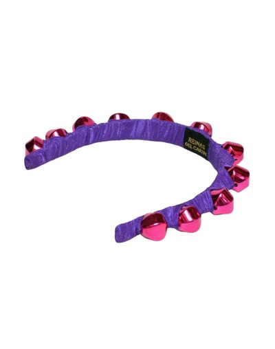 Tiara gruesa de color morado 5