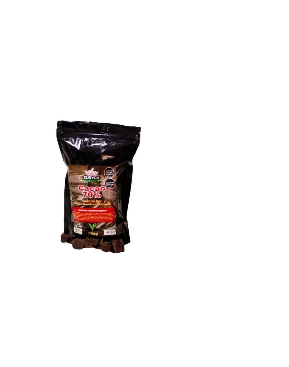 Cobertura de cacao al 70%