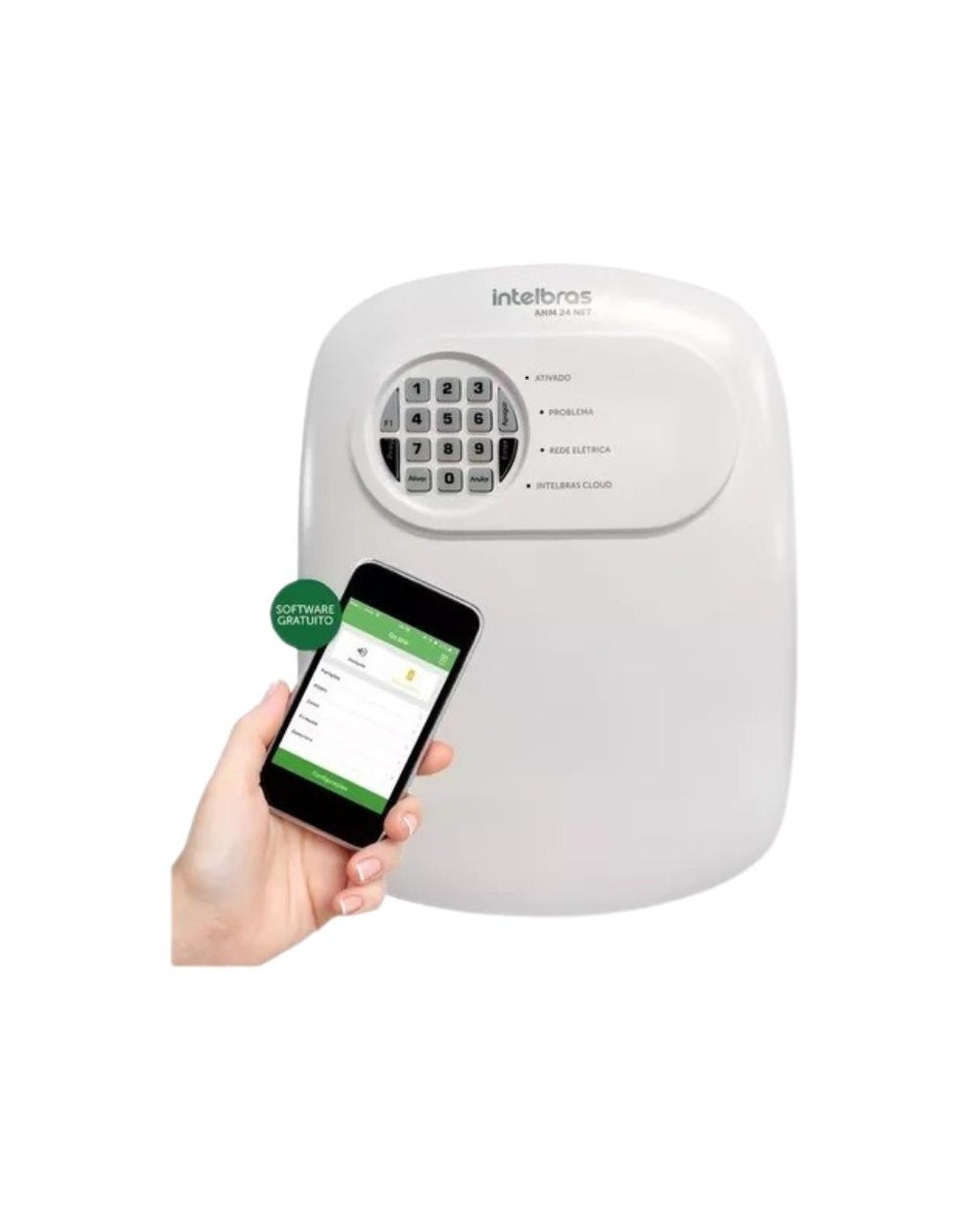 Alarma para hogar hibrida de 24 zonas inalámbricas y 4 zonas alambradas.