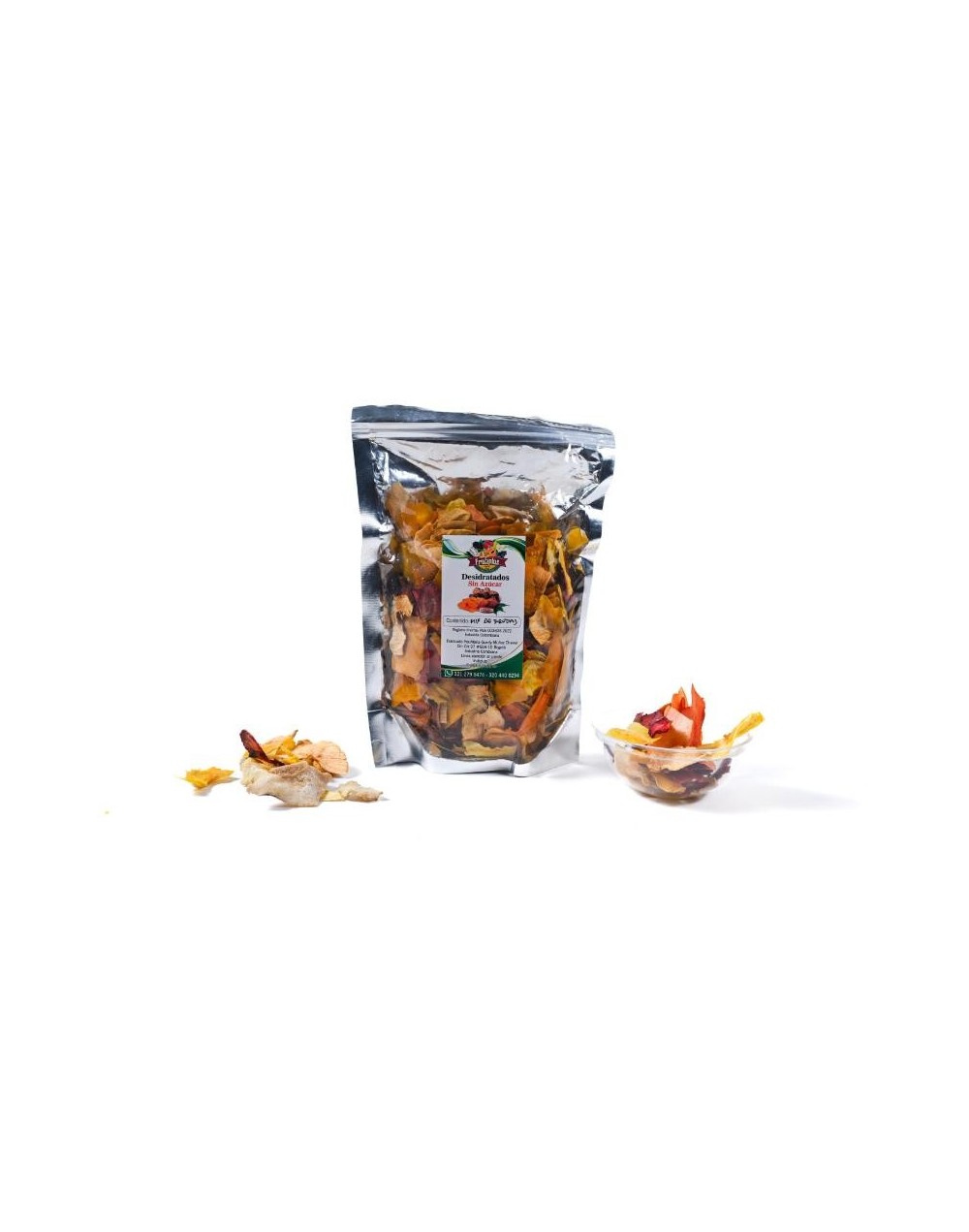 Fruta deshidratada Fruti Plus  sabor frutos mixtos sin azucar 250 gr