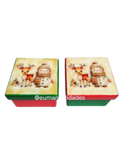 Caja mini amigos navideños