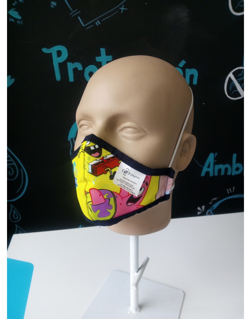 Tapabocas infantil  estampado