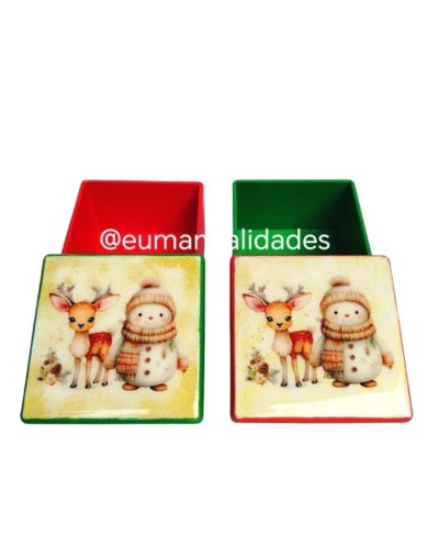 Caja mini amigos navideños