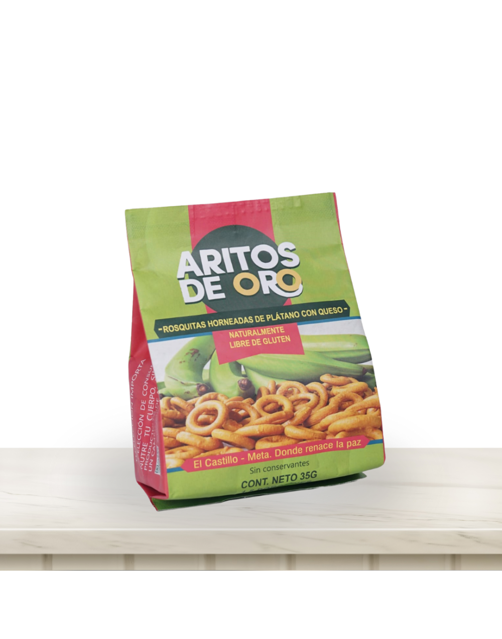 Rosquitas Horneadas de Plátano con Queso. 35 GR