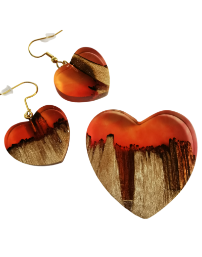Conjunto atardecer naranja 
