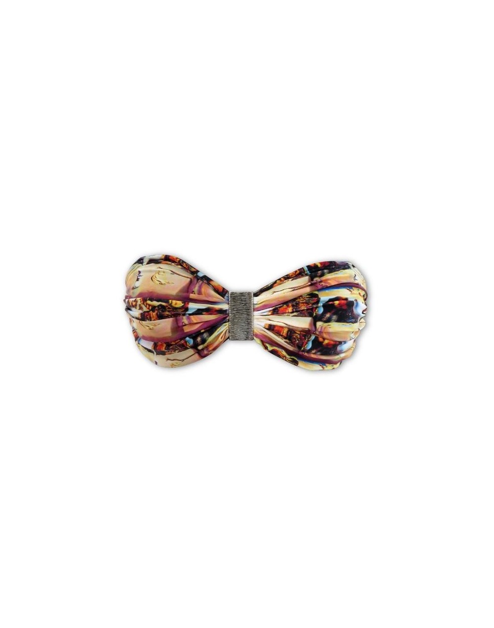 Face and fruit dish on a beach bikini top