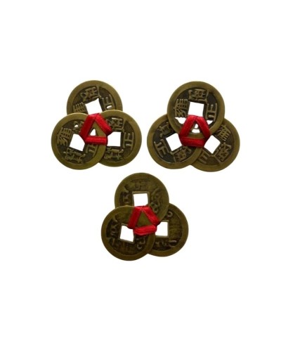 MONEDAS CHINAS DE FENG SHUI PARA LA PROSPERIDAD JUEGO 3X3