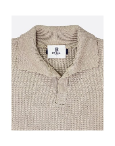   Suetér Tipo Polo Hombre Beige DUHERSH