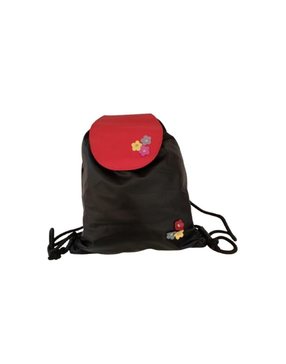 Mochila Deportiva en cuero tapa roja, Elegancia y Deporte