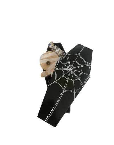 Halloween ataúd + momia + relleno de dulces