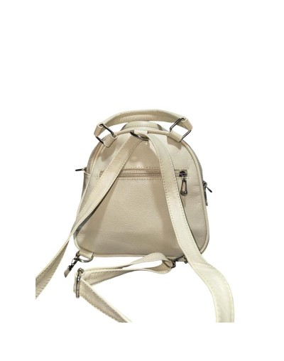 Mini Morral Cuero Beige