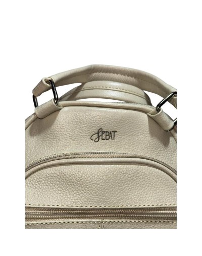 Mini Morral Cuero Beige