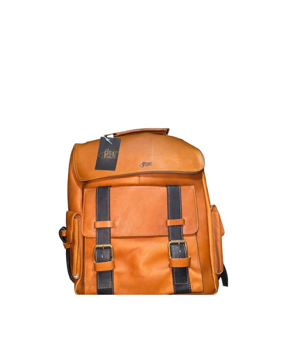 Morral camel de cuero