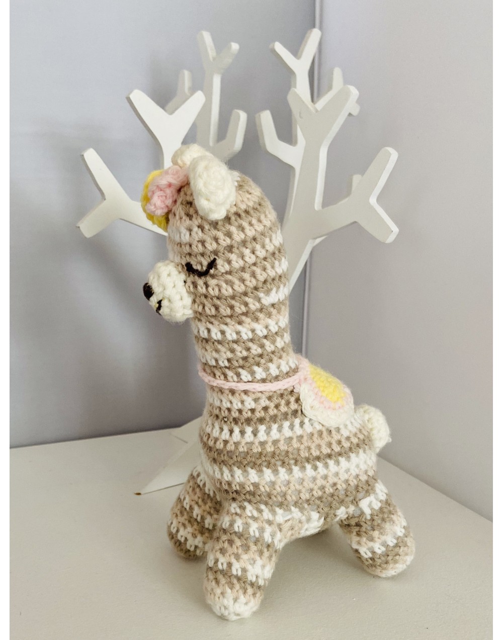 Llama tejida Amigurumi