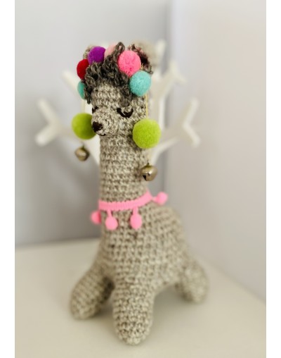 Llama tejida Amigurumi