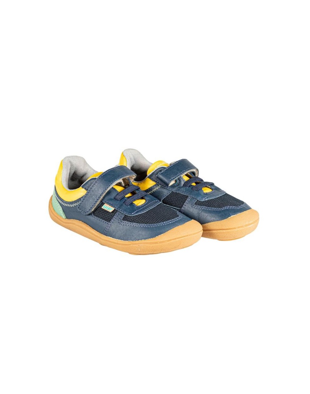 Tenis cuero barefoot azul