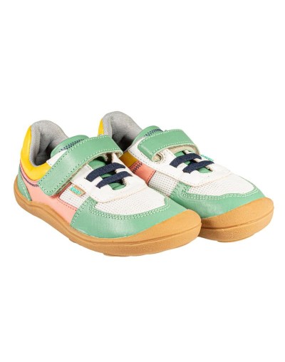 Tenis cuero barefoot verde