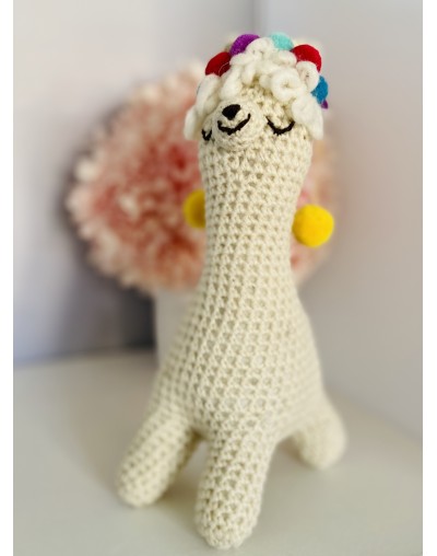 Llama tejida Amigurumi