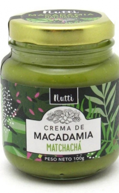 Crema de macadamia matchachá