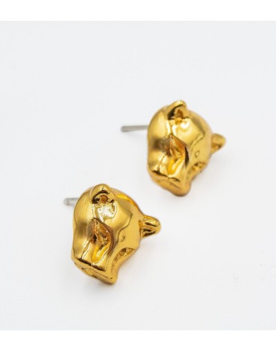 Aretes Puma Ag Dorado Ana Martin