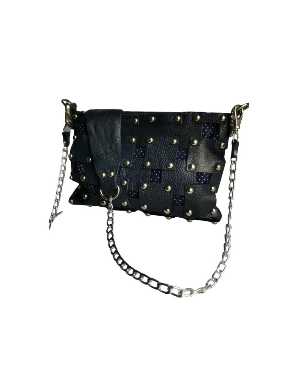 Bolso en cuero TACHUU Azul
