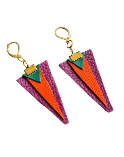 Aretes en cuero Penelope 