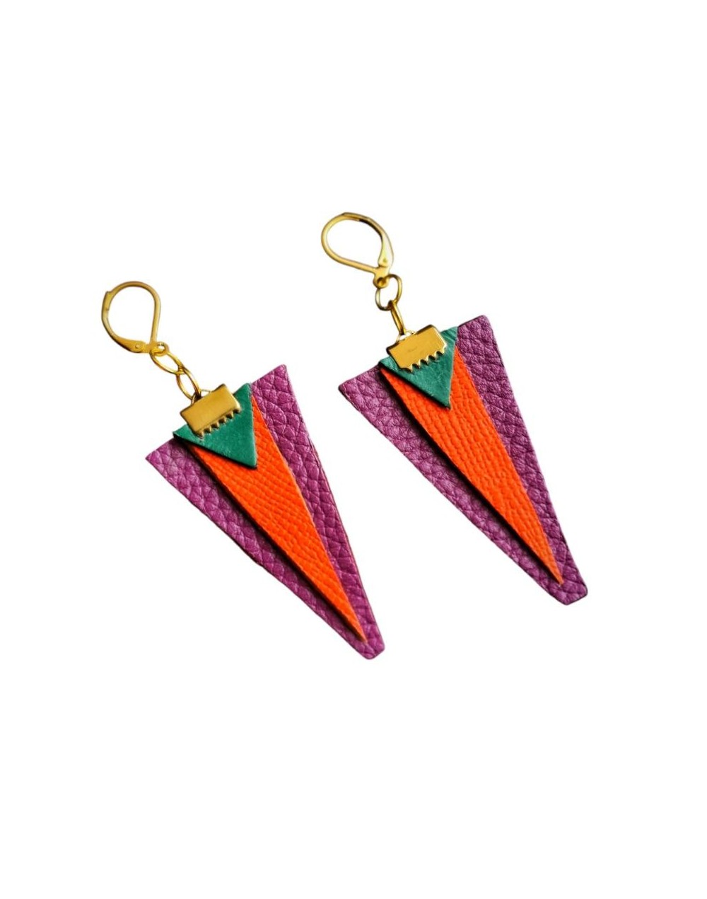 Aretes en cuero Penelope 