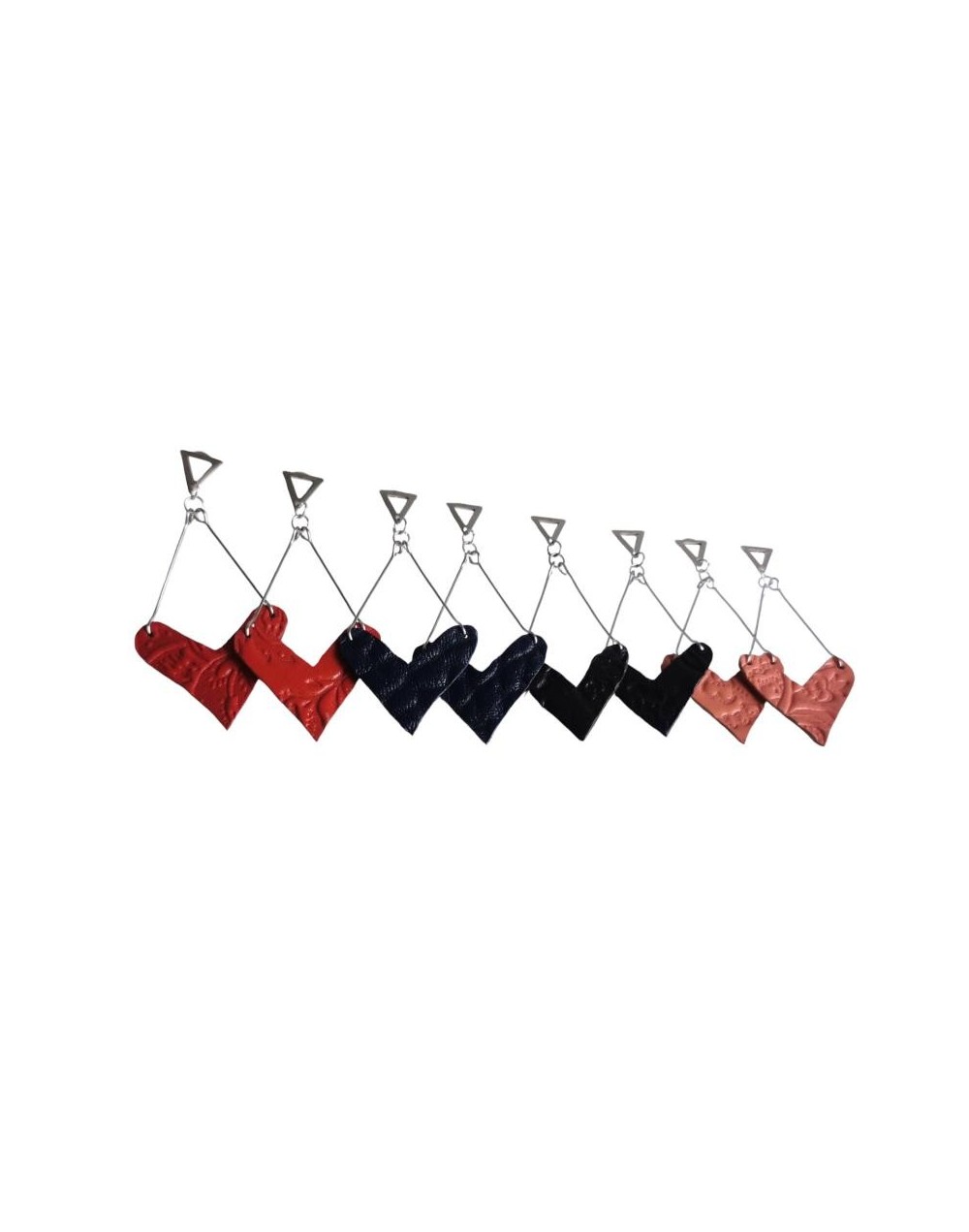 Aretes en cuero LOVE
